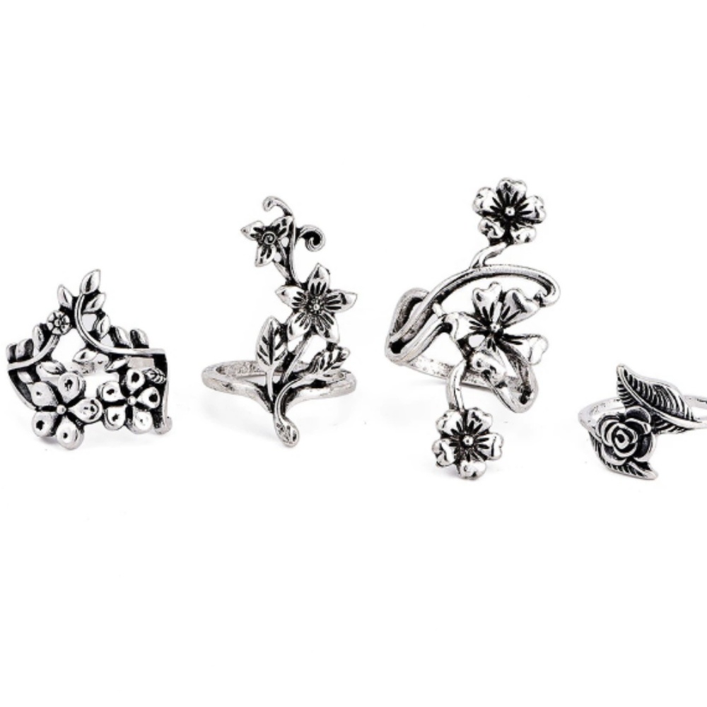 1 left! 💖Lovely Floral Ring Set - Picture 2 of 2